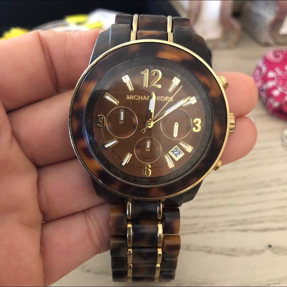 MK Tortoise Shell Design Watch